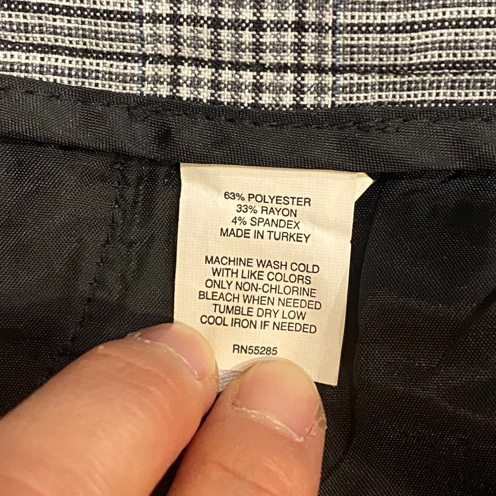 Express Design Studio Editor Grey Checkered Crop … - image 5